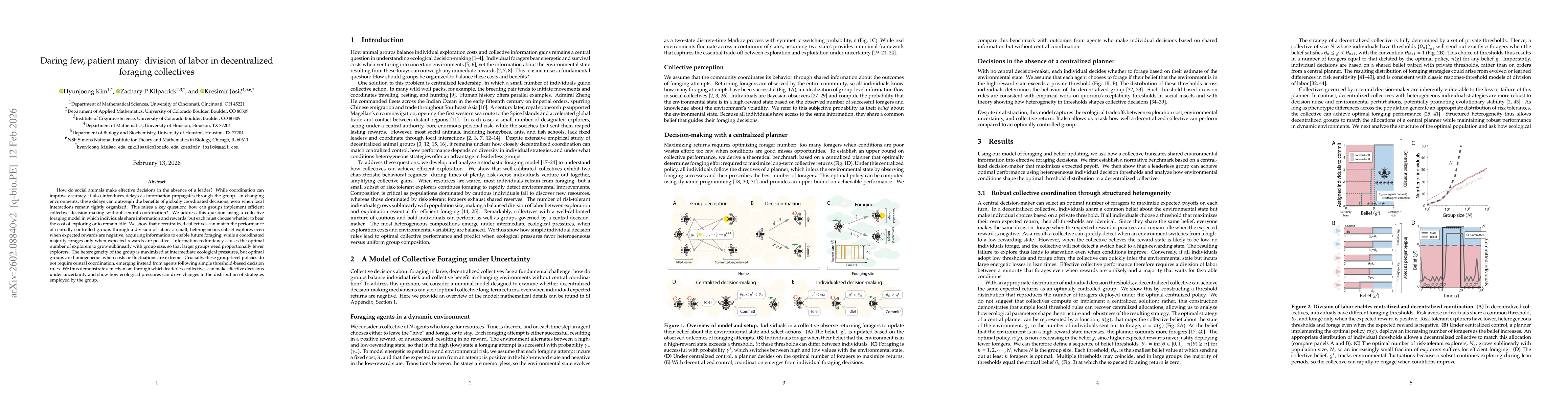 Thumbnail for Division of labor enables efficient collective decision-making under uncertainty