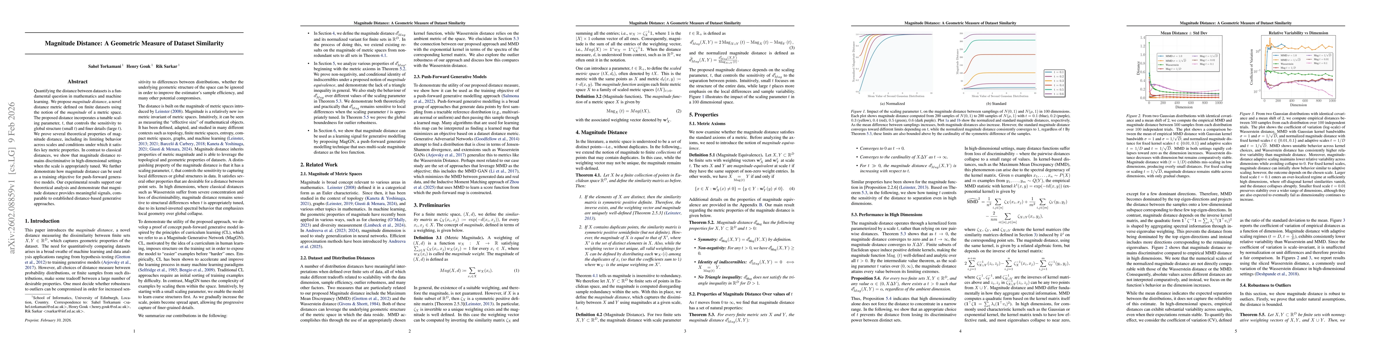 Thumbnail for Magnitude Distance: A Geometric Measure of Dataset Similarity