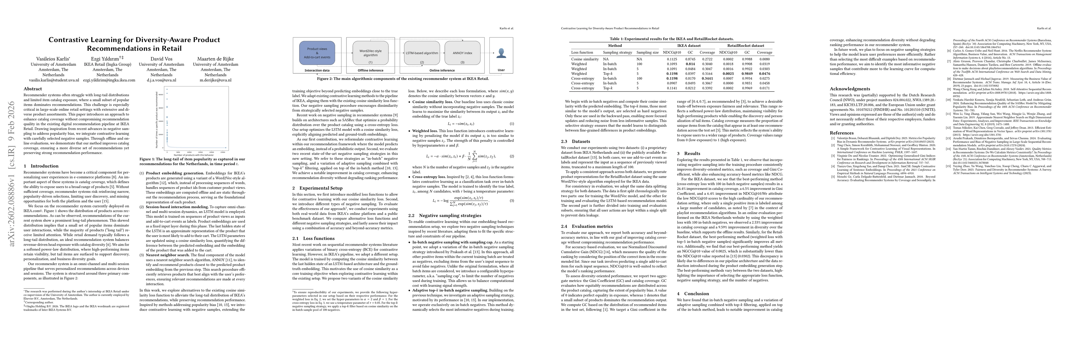 Thumbnail for Contrastive Learning for Diversity-Aware Product Recommendations in Retail