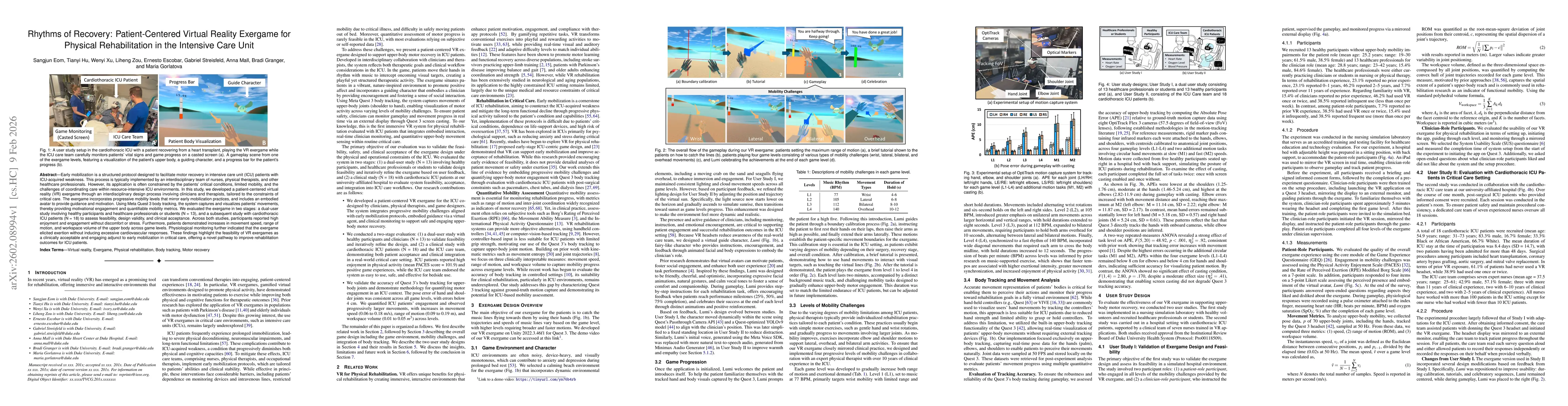 Thumbnail for Rhythms of Recovery: Patient-Centered Virtual Reality Exergame for Physical Rehabilitation in the Intensive Care Unit