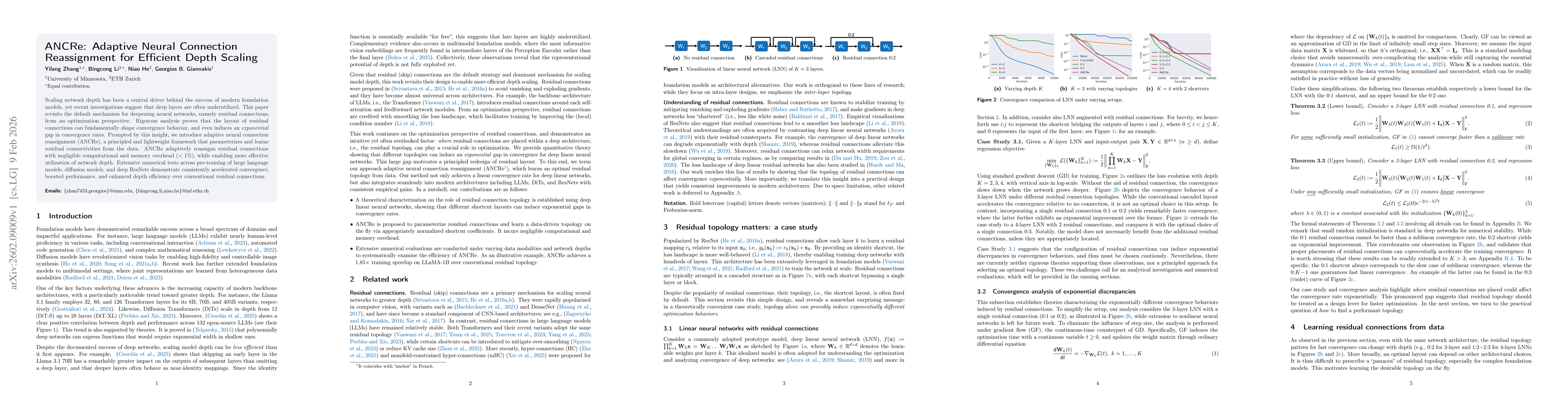 Thumbnail for ANCRe: Adaptive Neural Connection Reassignment for Efficient Depth Scaling