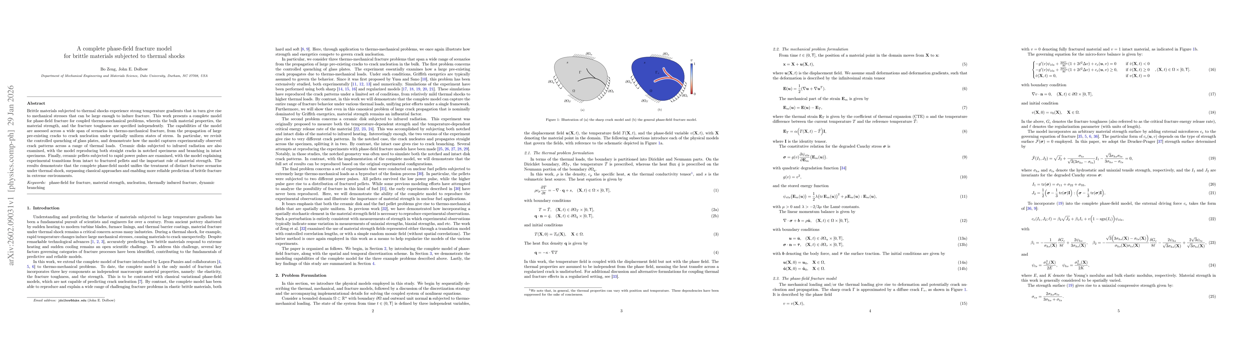 Thumbnail for A complete phase-field fracture model for brittle materials subjected to thermal shocks