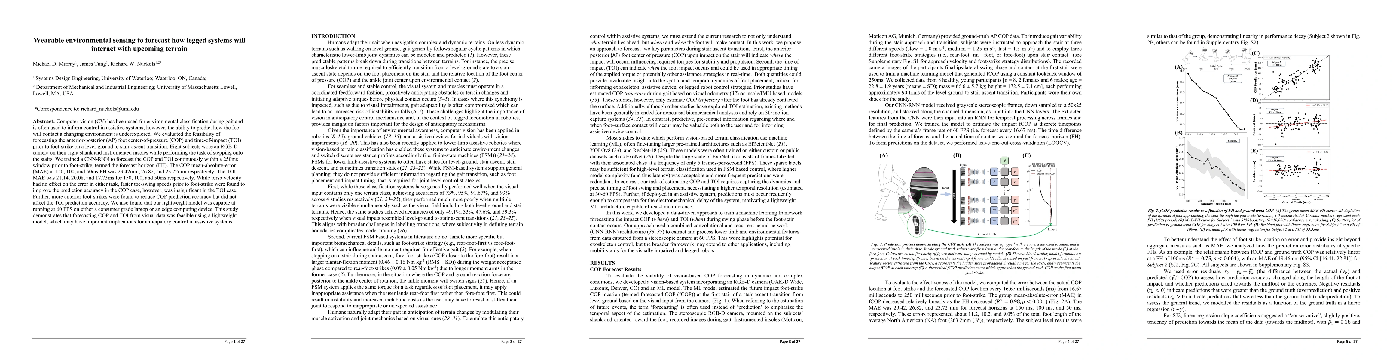 Thumbnail for Wearable environmental sensing to forecast how legged systems will interact with upcoming terrain