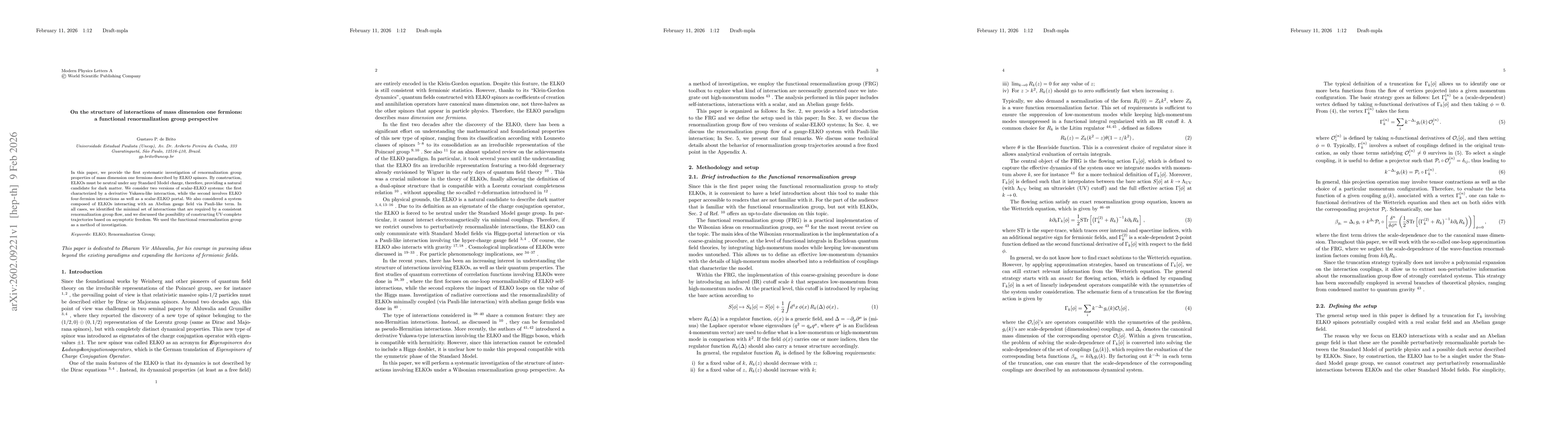 Thumbnail for On the structure of interactions of mass dimension one fermions: a functional renormalization group perspective