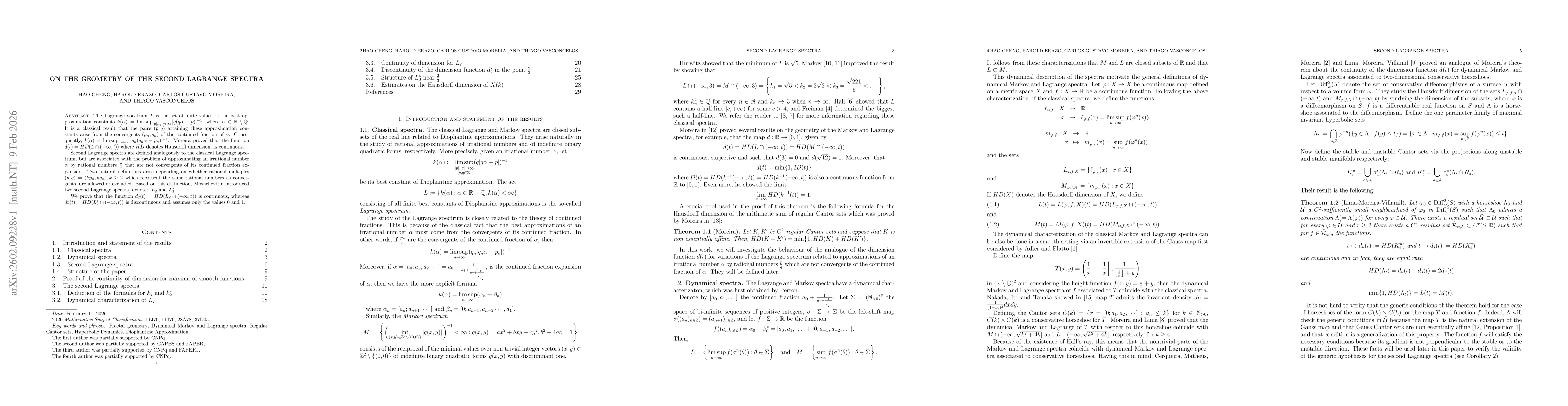 Thumbnail for On the geometry of the second Lagrange spectra