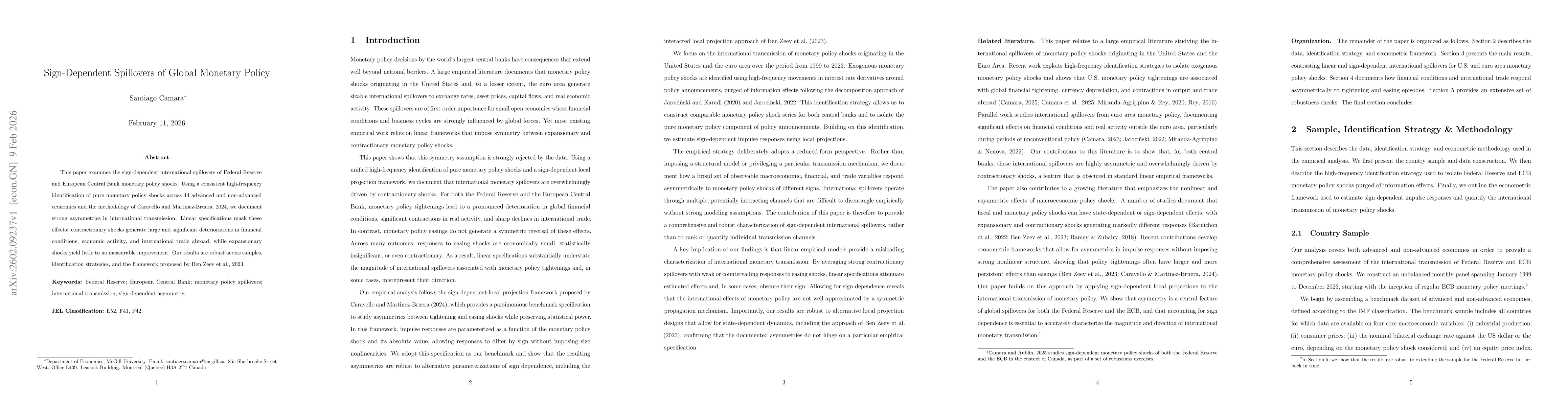 Thumbnail for Sign-Dependent Spillovers of Global Monetary Policy