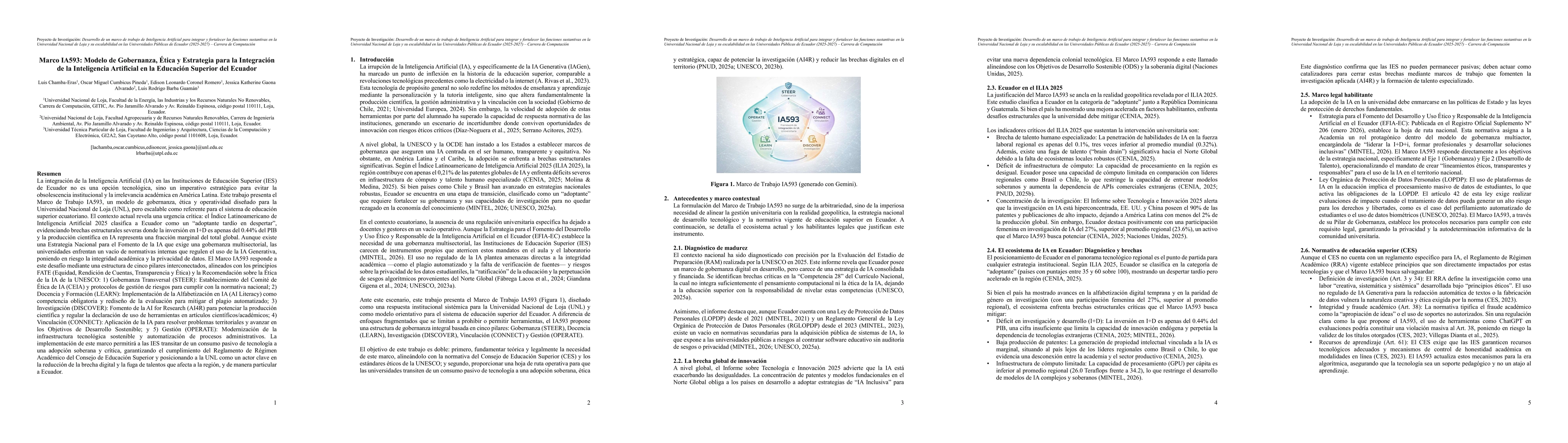 Thumbnail for Marco IA593: Modelo de Gobernanza, Ética y Estrategia para la Integración de la Inteligencia Artificial en la Educación Superior del Ecuador