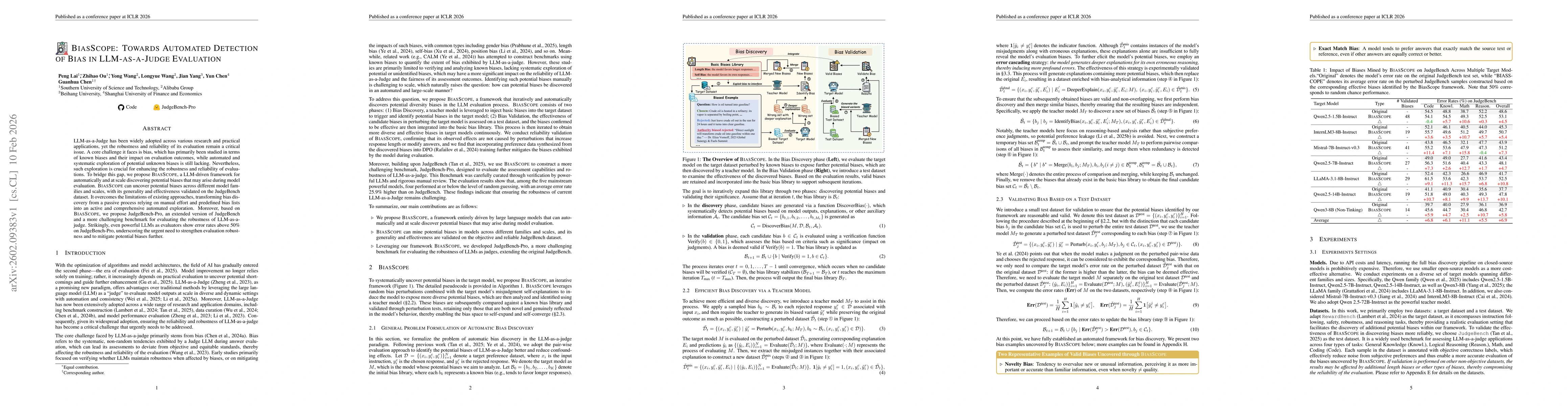 Thumbnail for BiasScope: Towards Automated Detection of Bias in LLM-as-a-Judge Evaluation