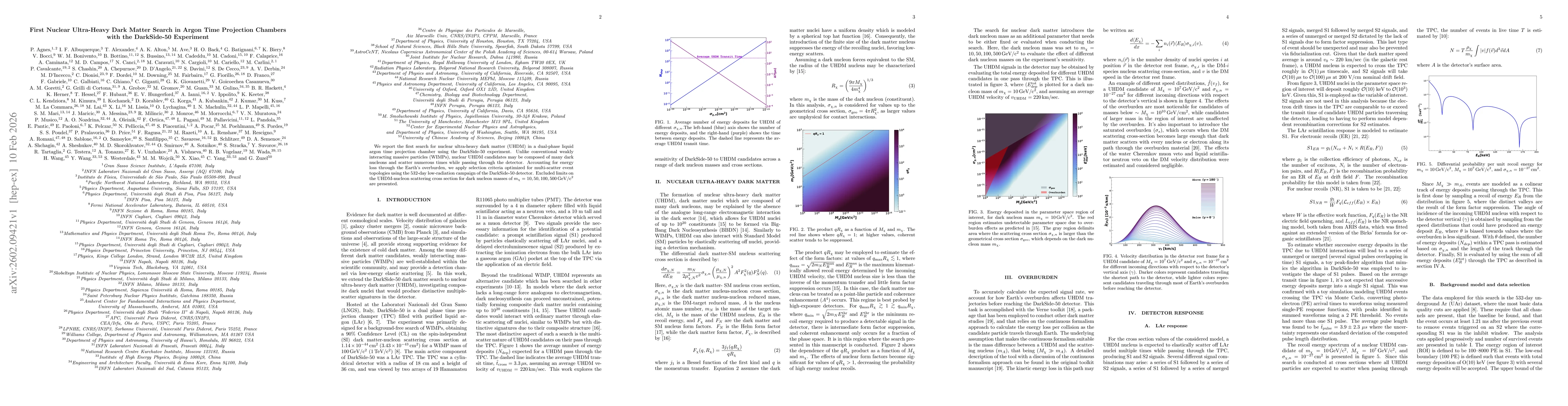 Thumbnail for First Nuclear Ultra-Heavy Dark Matter Search in Argon Time Projection Chambers with the DarkSide-50 Experiment