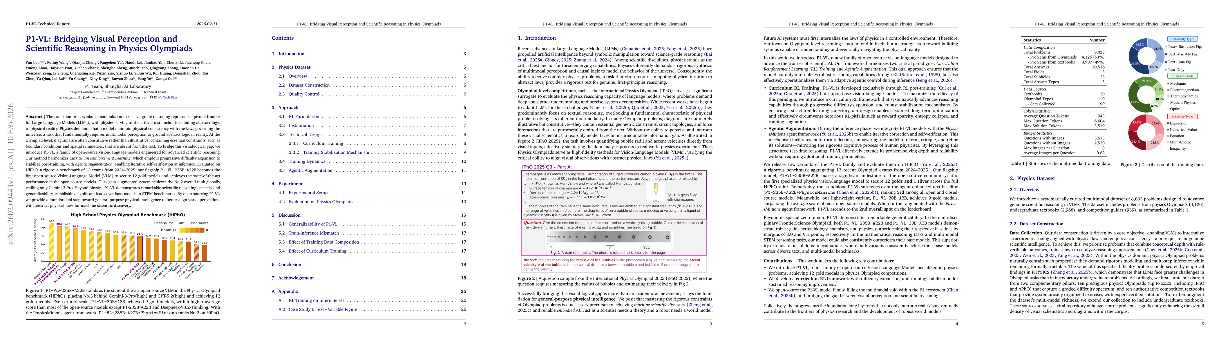 Thumbnail for P1-VL: Bridging Visual Perception and Scientific Reasoning in Physics Olympiads