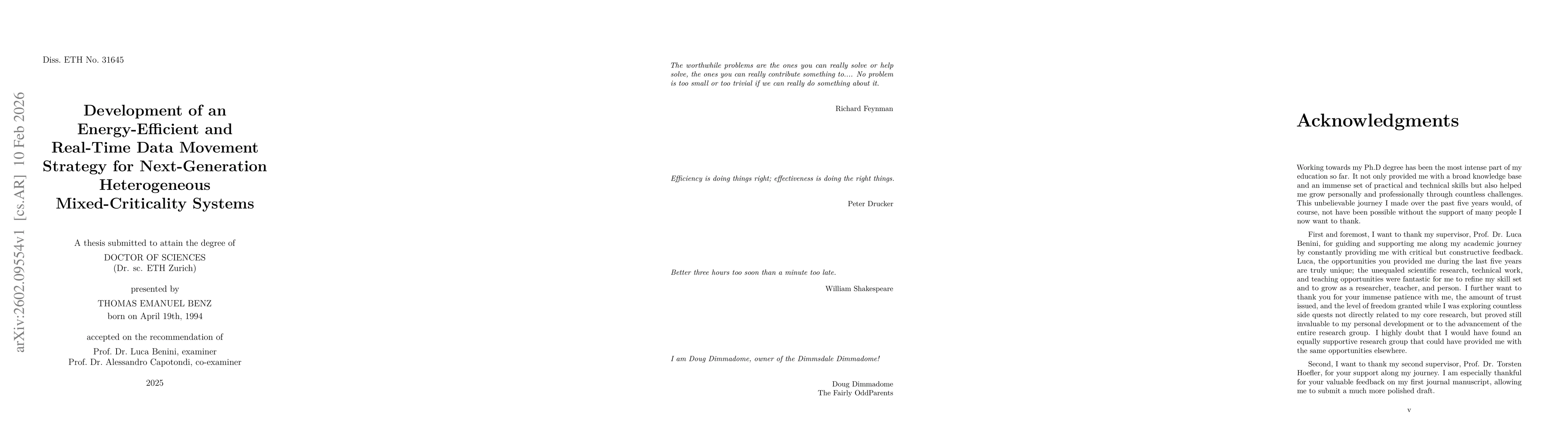 Thumbnail for Development of an Energy-Efficient and Real-Time Data Movement Strategy for Next-Generation Heterogeneous Mixed-Criticality Systems