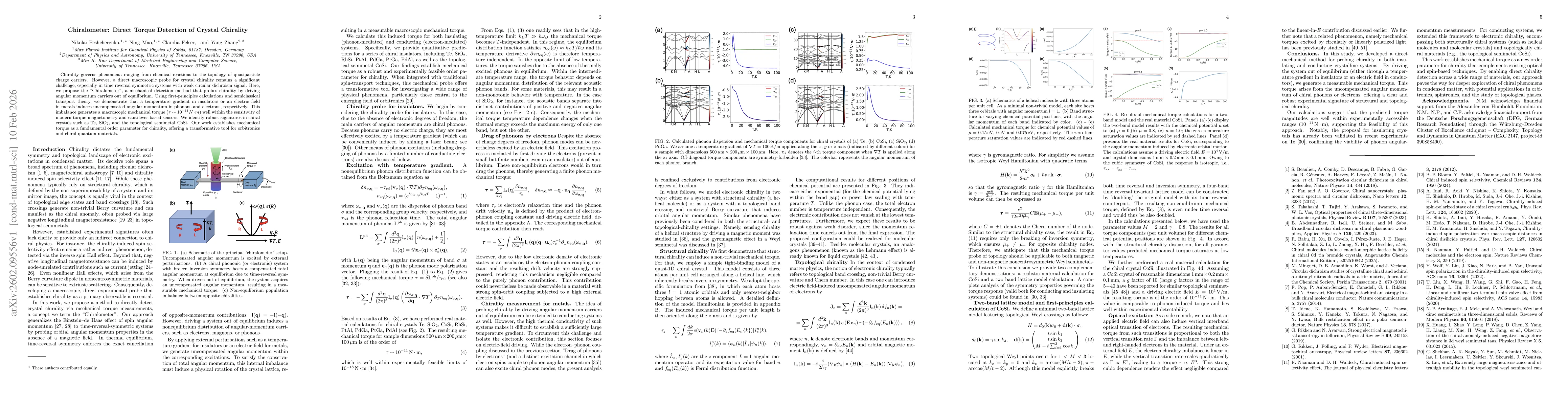 Thumbnail for Chiralometer: Direct Torque Detection of Crystal Chirality