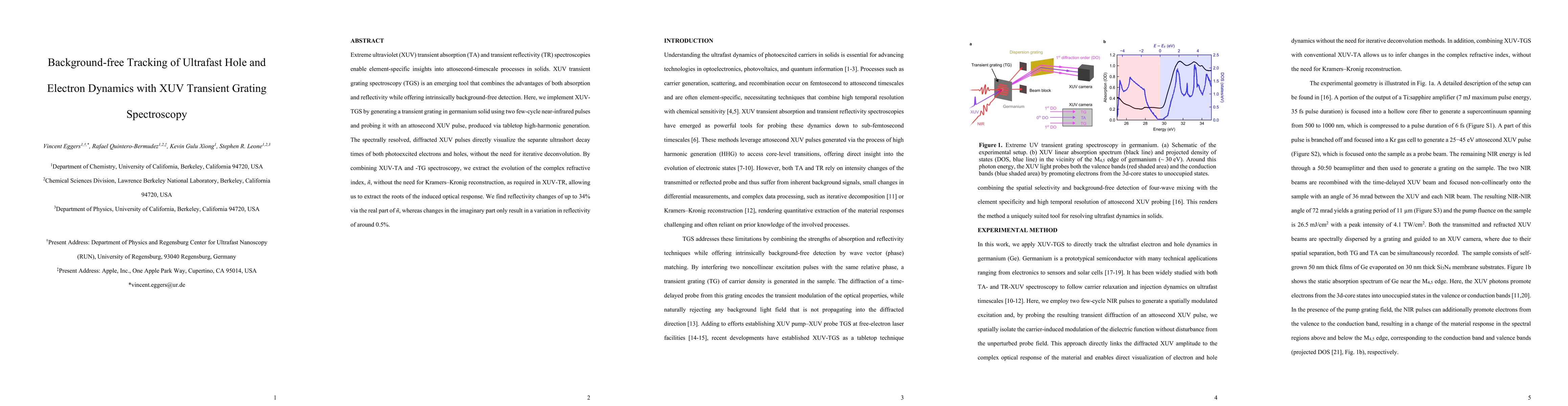 Thumbnail for Background-free Tracking of Ultrafast Hole and Electron Dynamics with XUV Transient Grating Spectroscopy