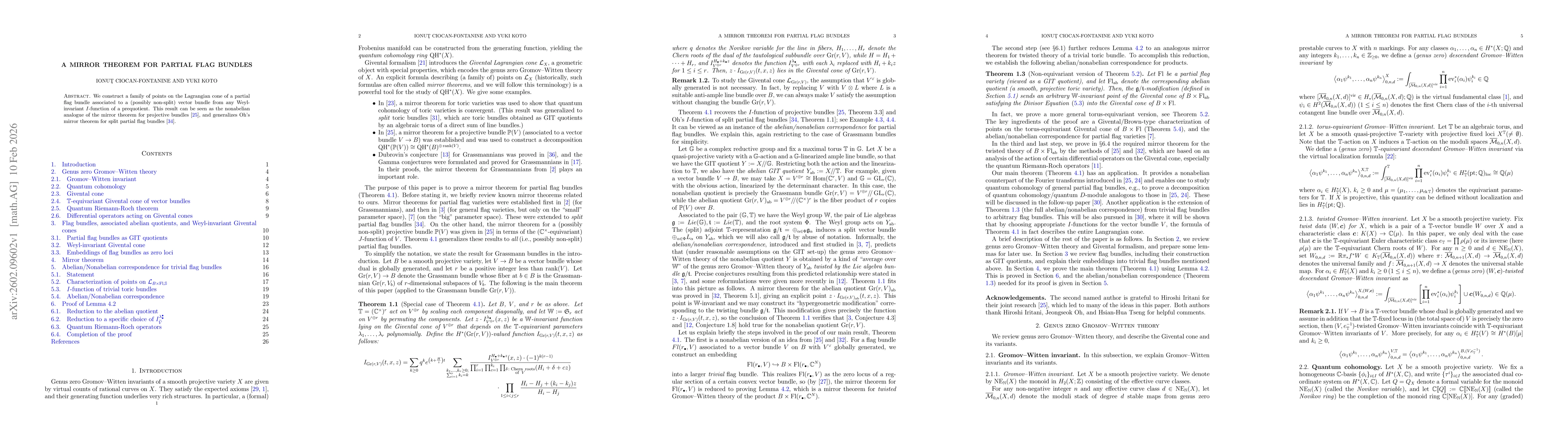 Thumbnail for A mirror theorem for partial flag bundles