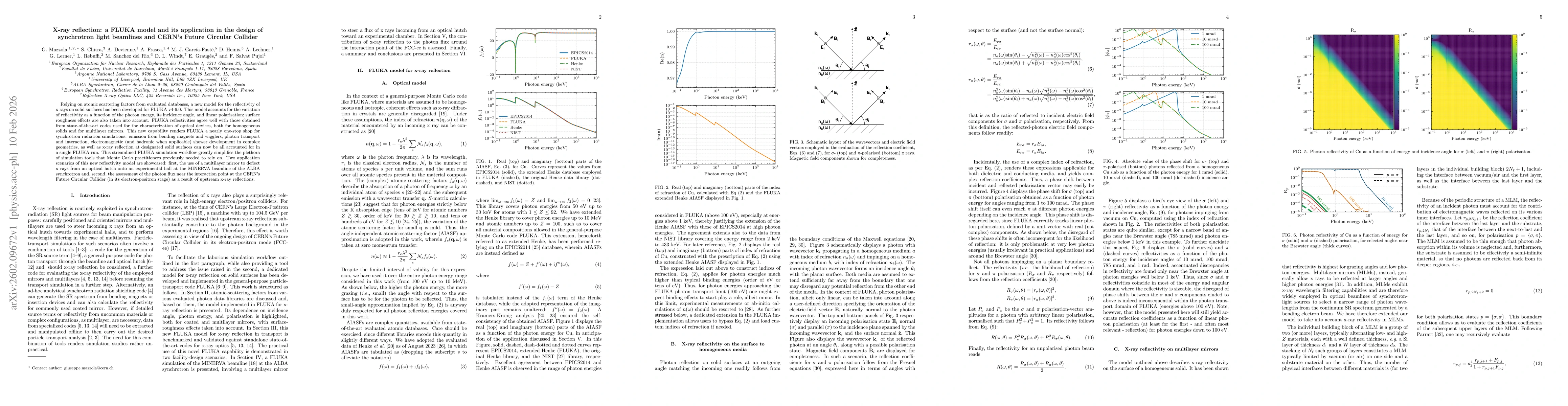 Thumbnail for X-ray reflection: a FLUKA model and its application in the design of synchrotron light beamlines and CERN's Future Circular Collider