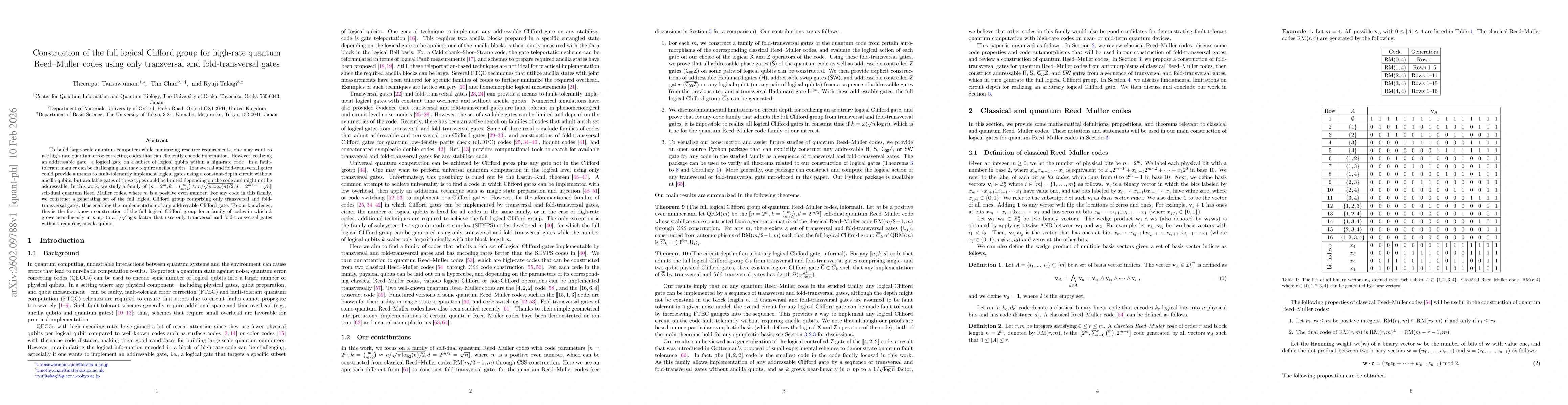 Thumbnail for Construction of the full logical Clifford group for high-rate quantum Reed-Muller codes using only transversal and fold-transversal gates