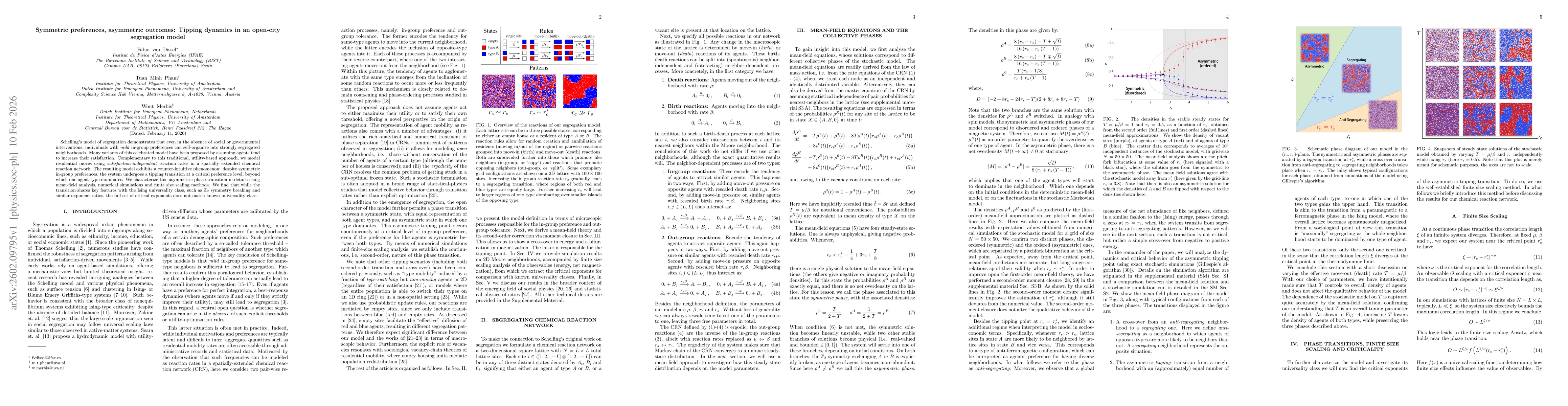 Thumbnail for Symmetric preferences, asymmetric outcomes: Tipping dynamics in an open-city segregation model
