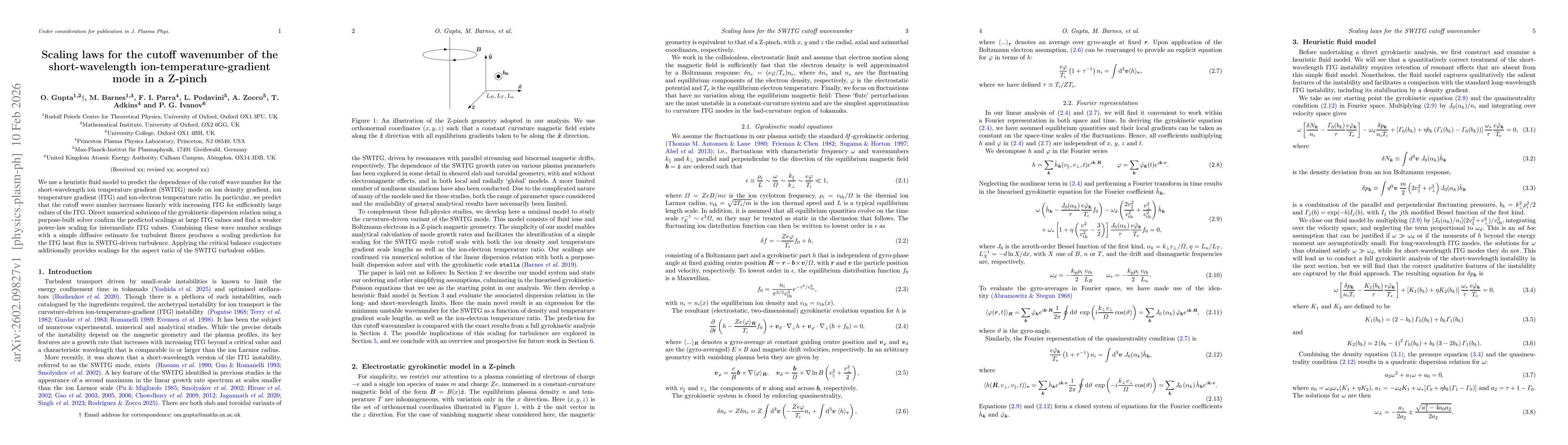 Thumbnail for Scaling laws for the cutoff wavenumber of the short-wavelength ion-temperature-gradient mode in a Z-pinch