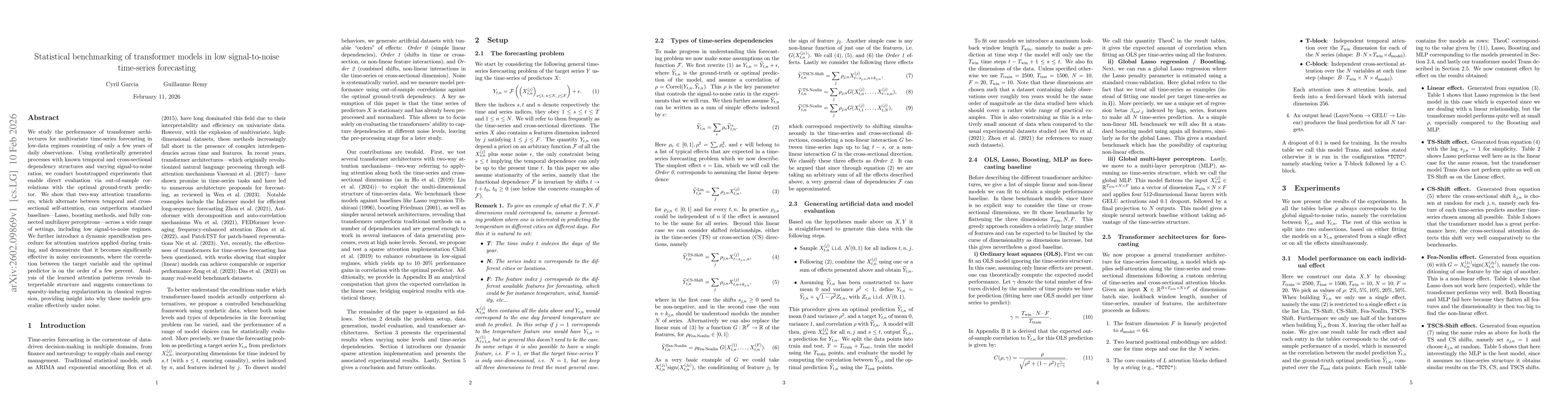 Thumbnail for Statistical benchmarking of transformer models in low signal-to-noise time-series forecasting