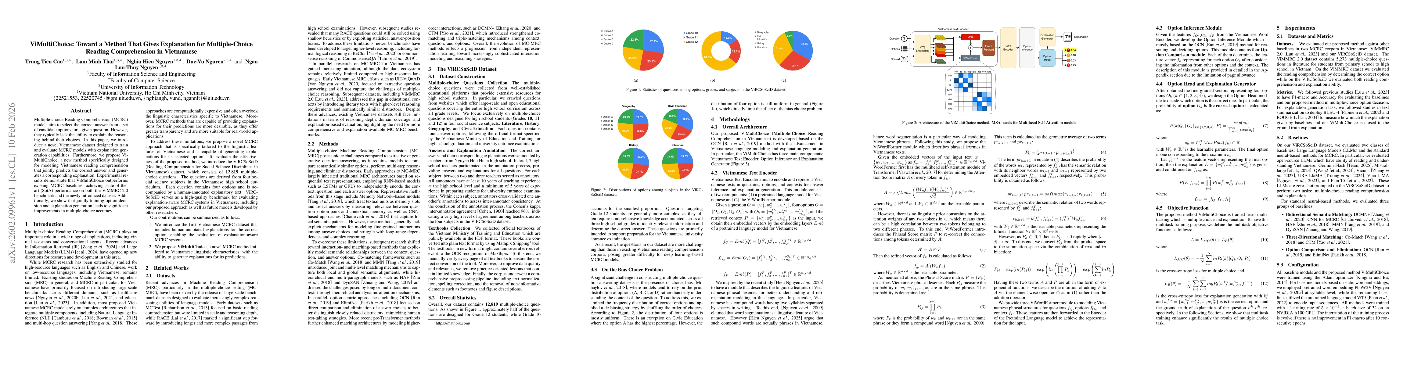 Thumbnail for ViMultiChoice: Toward a Method That Gives Explanation for Multiple-Choice Reading Comprehension in Vietnamese
