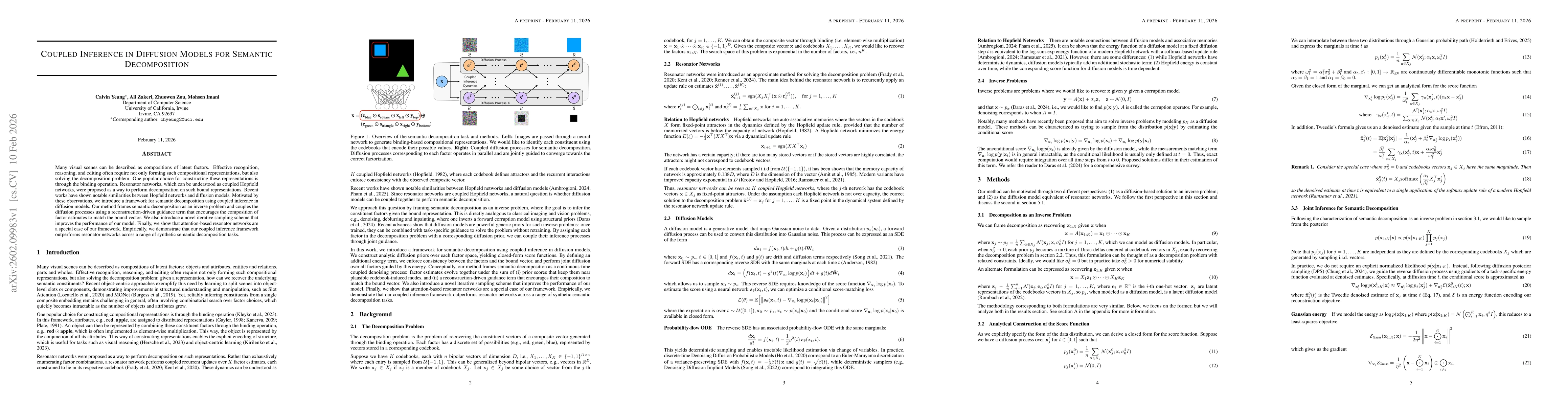 Thumbnail for Coupled Inference in Diffusion Models for Semantic Decomposition