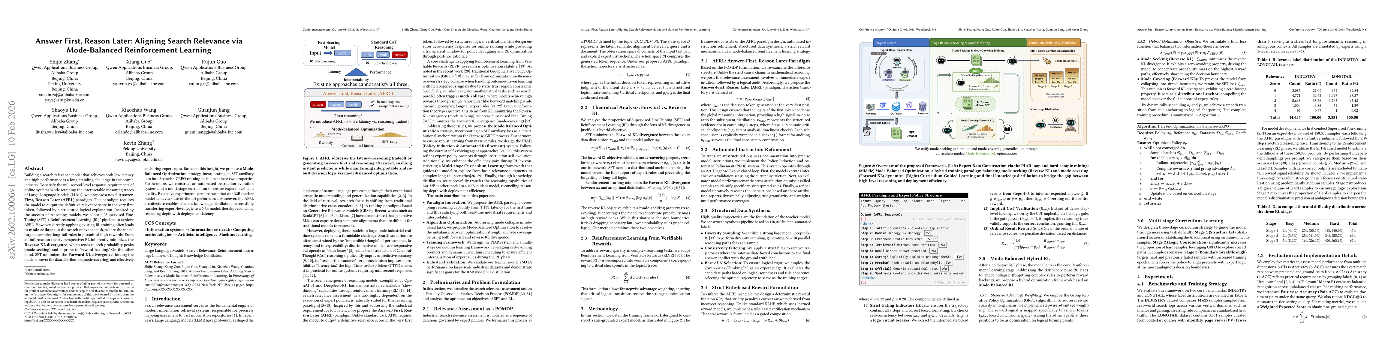 Thumbnail for Answer First, Reason Later: Aligning Search Relevance via Mode-Balanced Reinforcement Learning