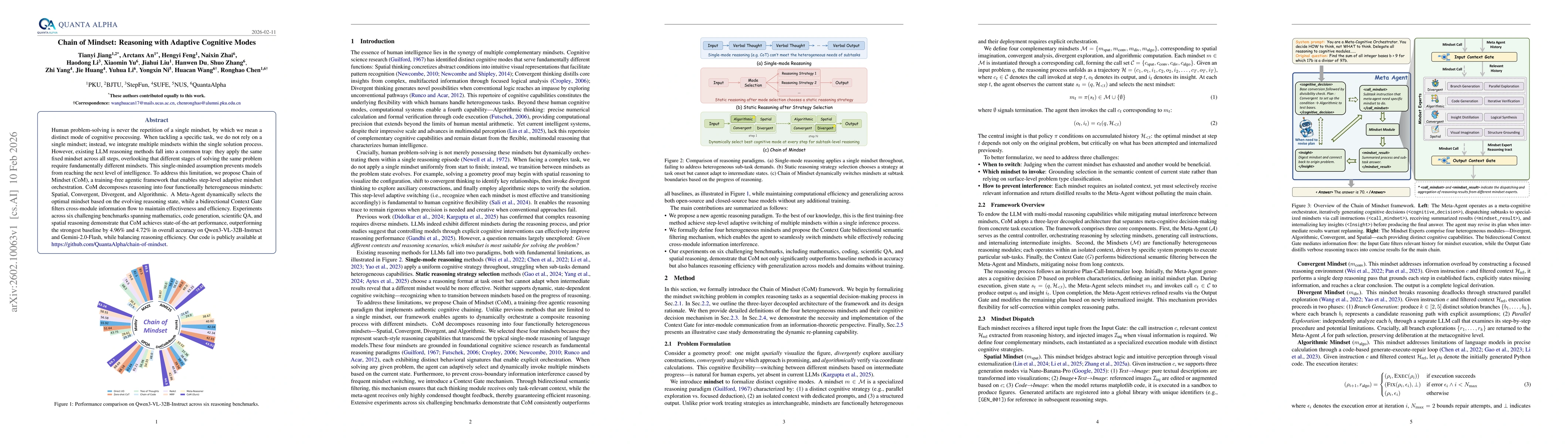 Thumbnail for Chain of Mindset: Reasoning with Adaptive Cognitive Modes
