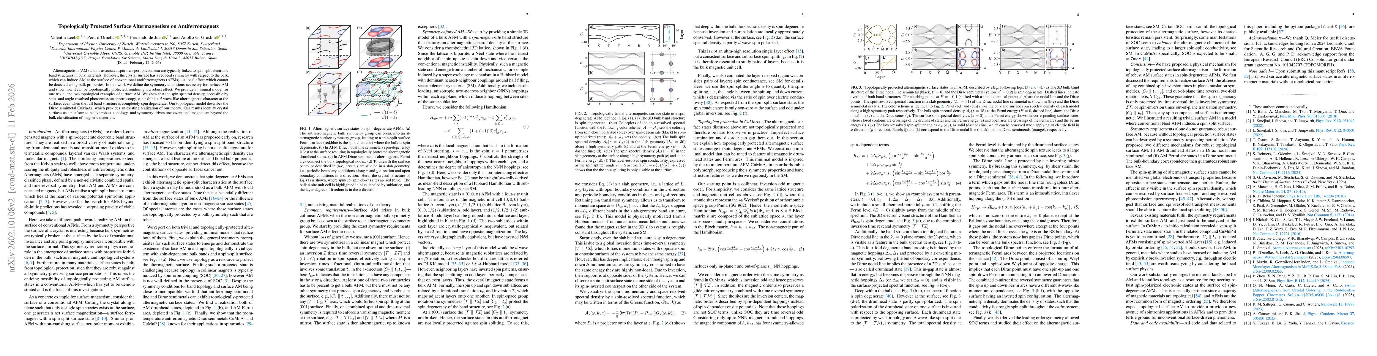 Thumbnail for Topologically Protected Surface Altermagnetism on Antiferromagnets