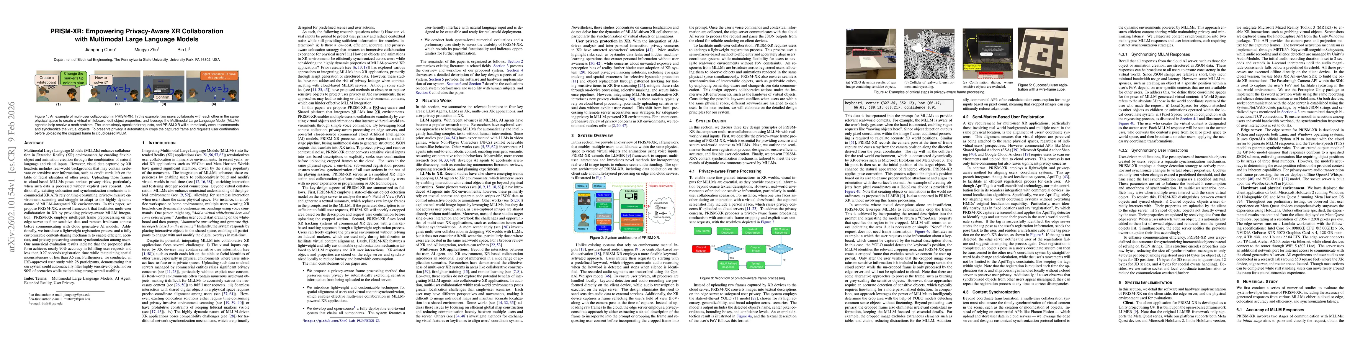 Thumbnail for PRISM-XR: Empowering Privacy-Aware XR Collaboration with Multimodal Large Language Models