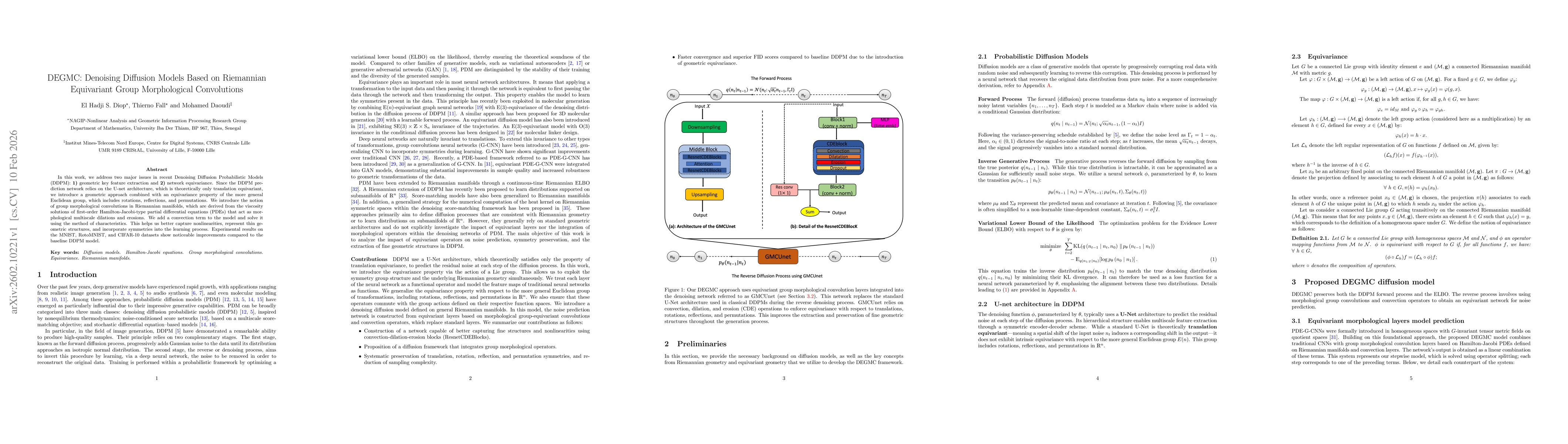 Thumbnail for DEGMC: Denoising Diffusion Models Based on Riemannian Equivariant Group Morphological Convolutions
