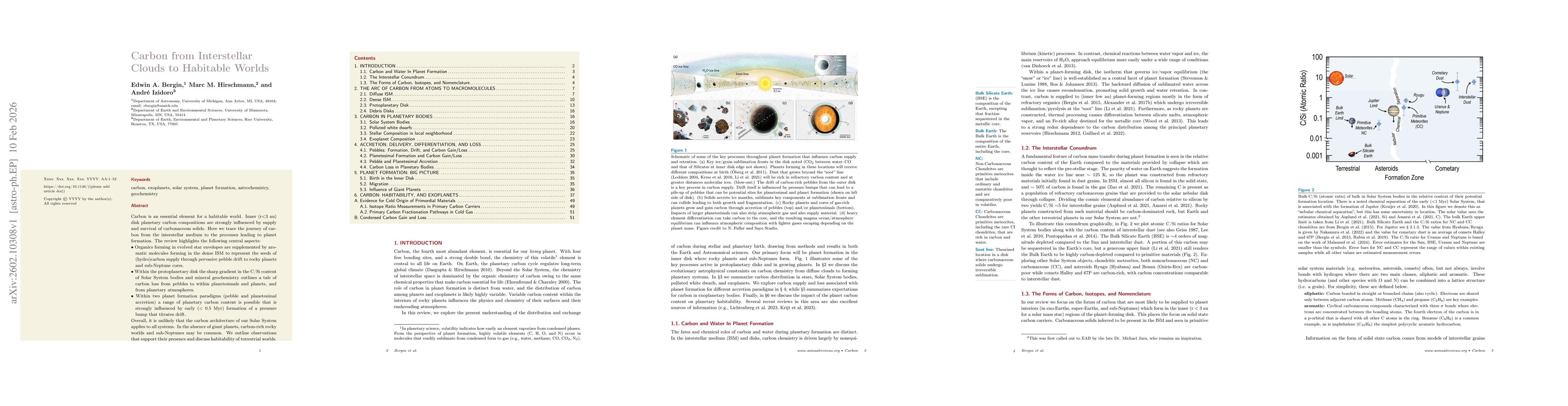 Thumbnail for Carbon from Interstellar Clouds to Habitable Worlds
