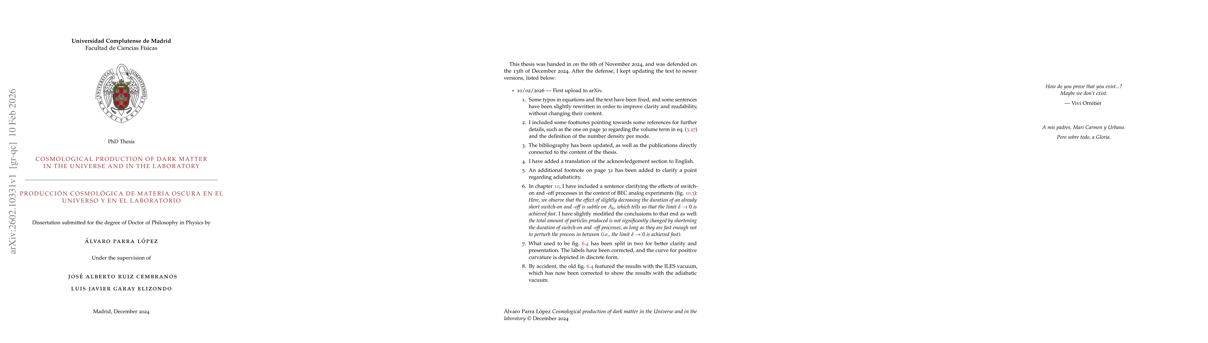 Thumbnail for Cosmological production of dark matter in the Universe and in the laboratory