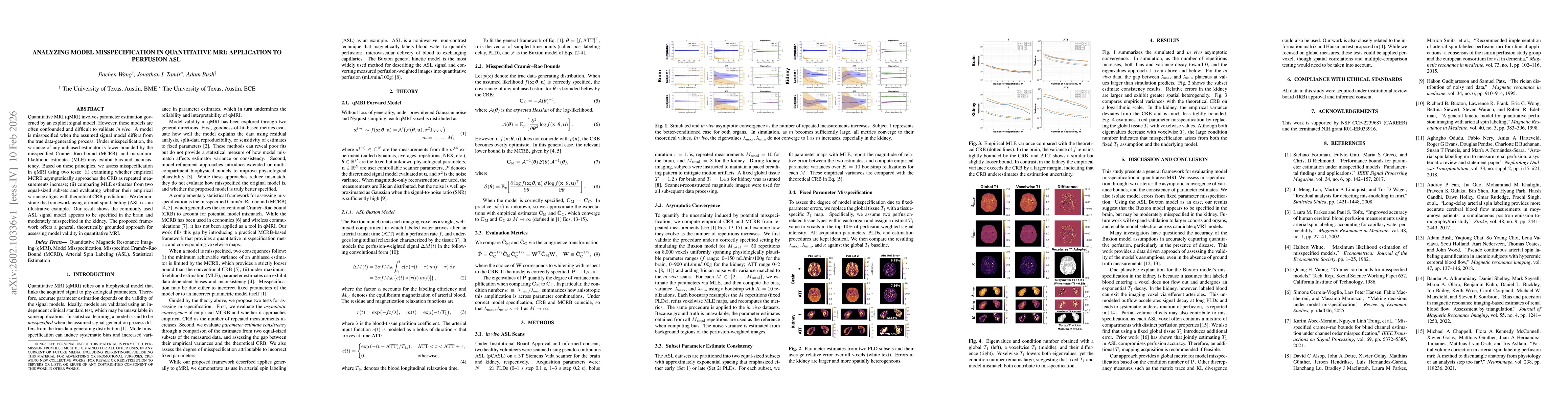 Thumbnail for Analyzing Model Misspecification in Quantitative MRI: Application to Perfusion ASL