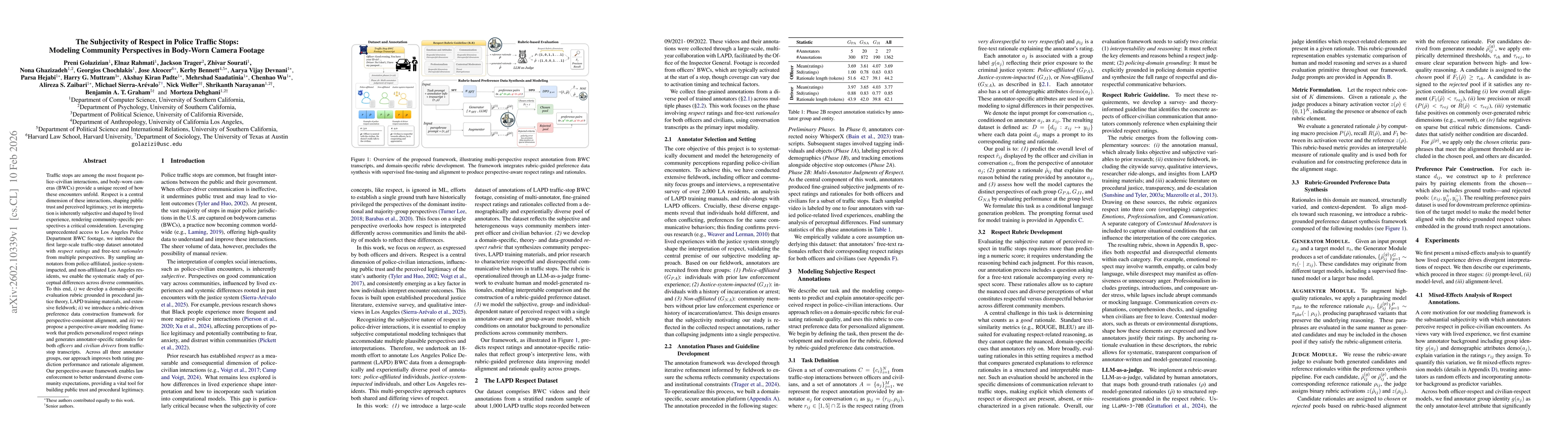 Thumbnail for The Subjectivity of Respect in Police Traffic Stops: Modeling Community Perspectives in Body-Worn Camera Footage