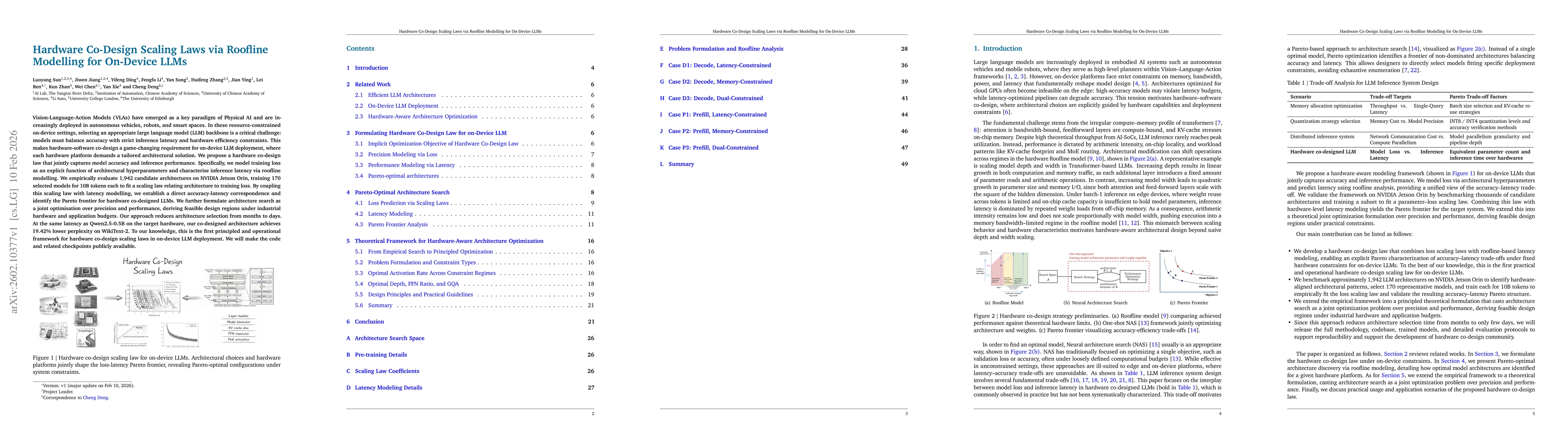 Thumbnail for Hardware Co-Design Scaling Laws via Roofline Modelling for On-Device LLMs