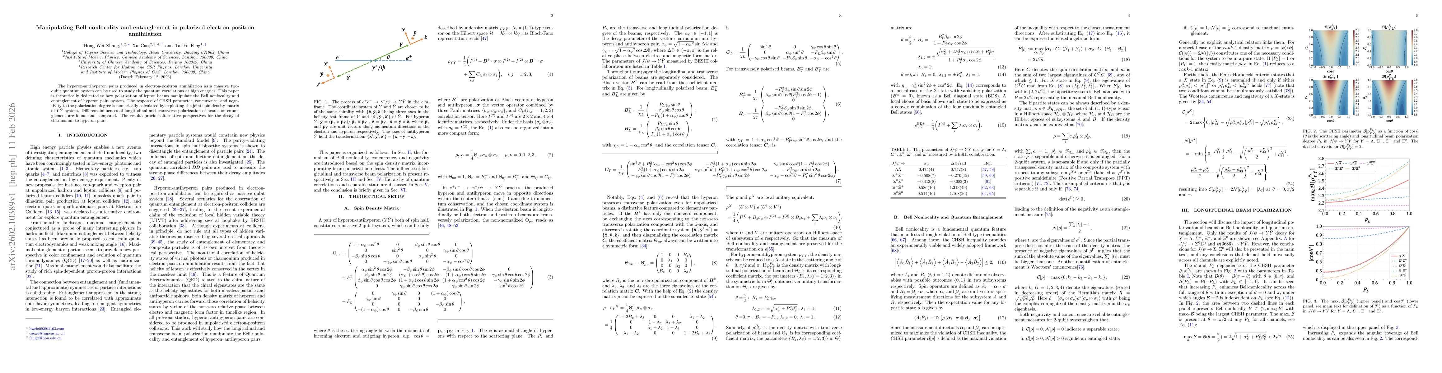 Thumbnail for Manipulating Bell nonlocality and entanglement in polarized electron-positron annihilation