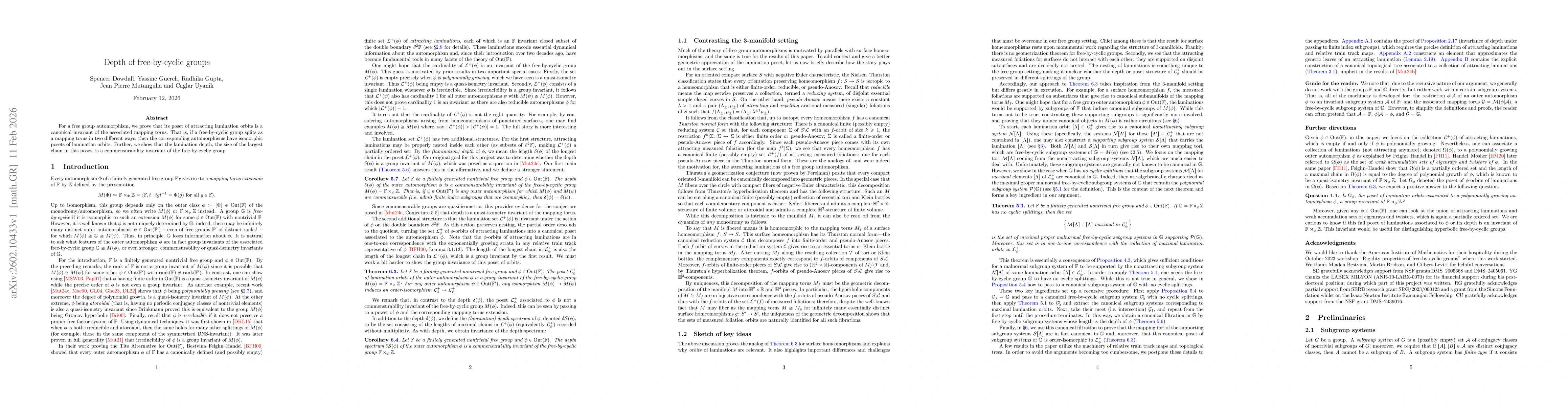 Thumbnail for Depth of free-by-cyclic groups