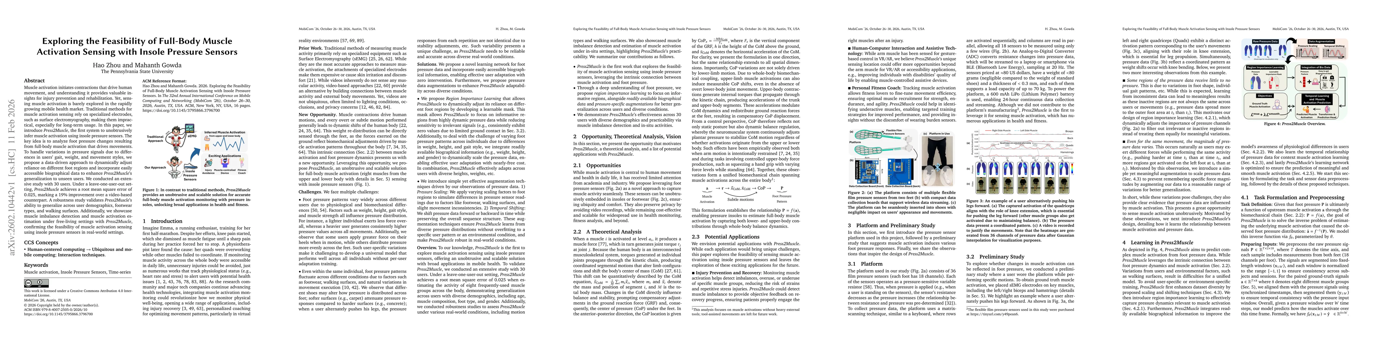 Thumbnail for Exploring the Feasibility of Full-Body Muscle Activation Sensing with Insole Pressure Sensors