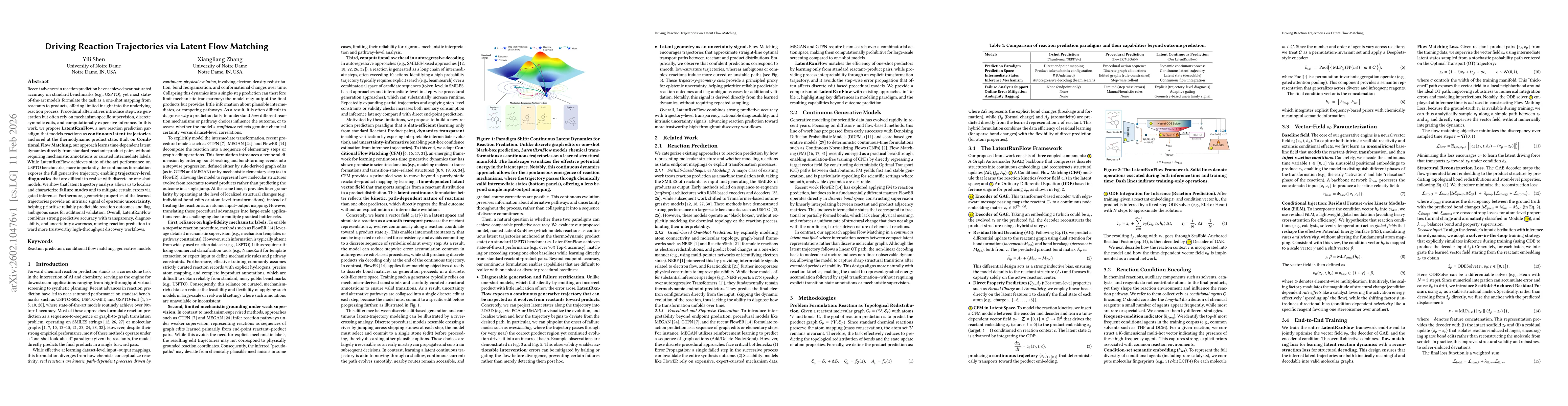Thumbnail for Driving Reaction Trajectories via Latent Flow Matching