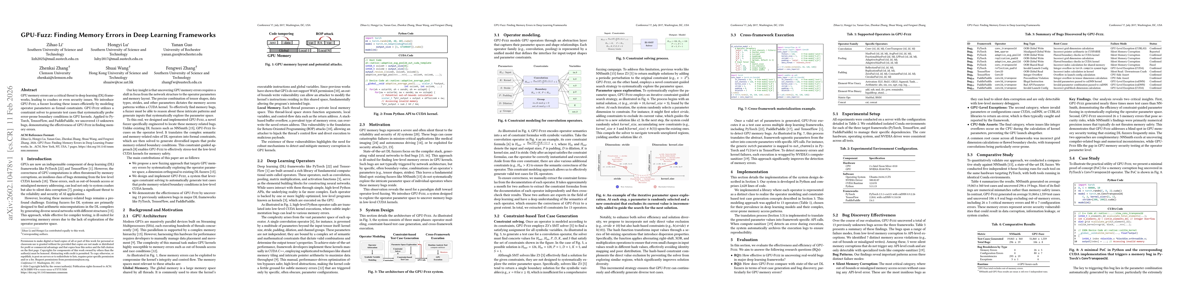 Thumbnail for GPU-Fuzz: Finding Memory Errors in Deep Learning Frameworks