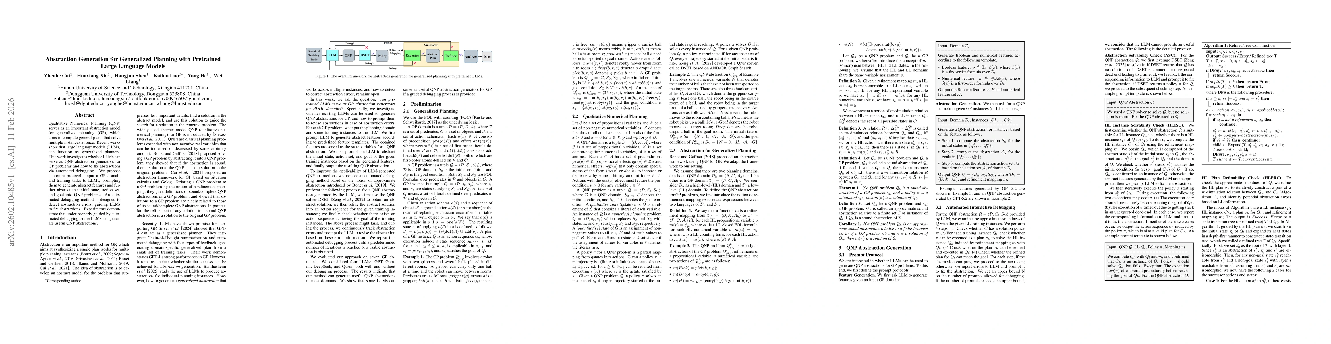 Thumbnail for Abstraction Generation for Generalized Planning with Pretrained Large Language Models