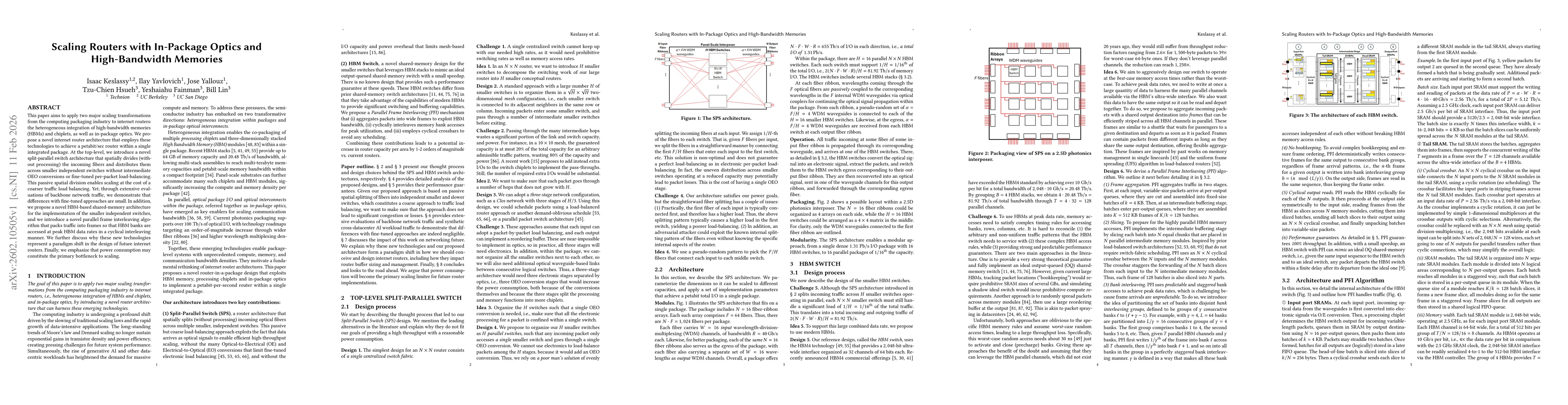 Thumbnail for Scaling Routers with In-Package Optics and High-Bandwidth Memories
