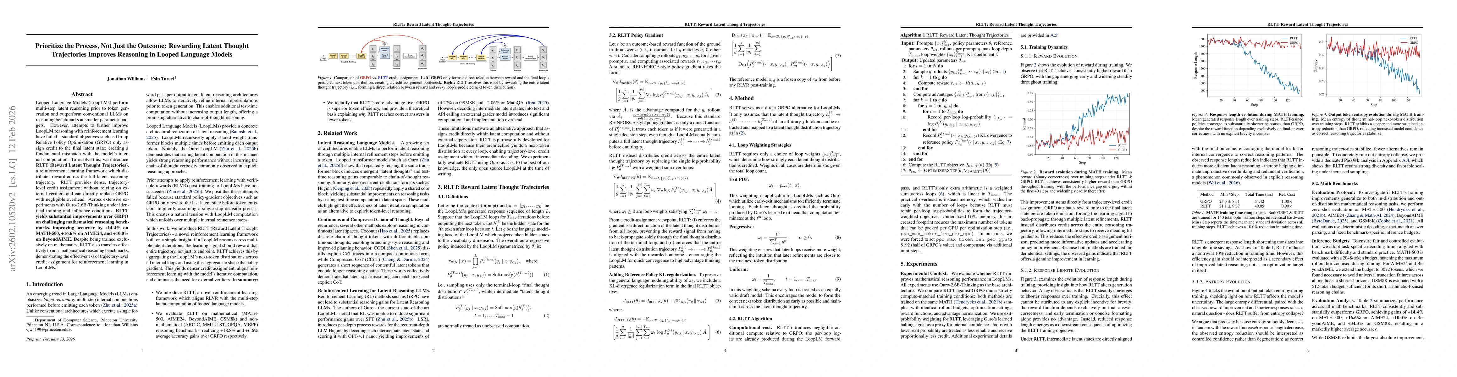 Thumbnail for Prioritize the Process, Not Just the Outcome: Rewarding Latent Thought Trajectories Improves Reasoning in Looped Language Models