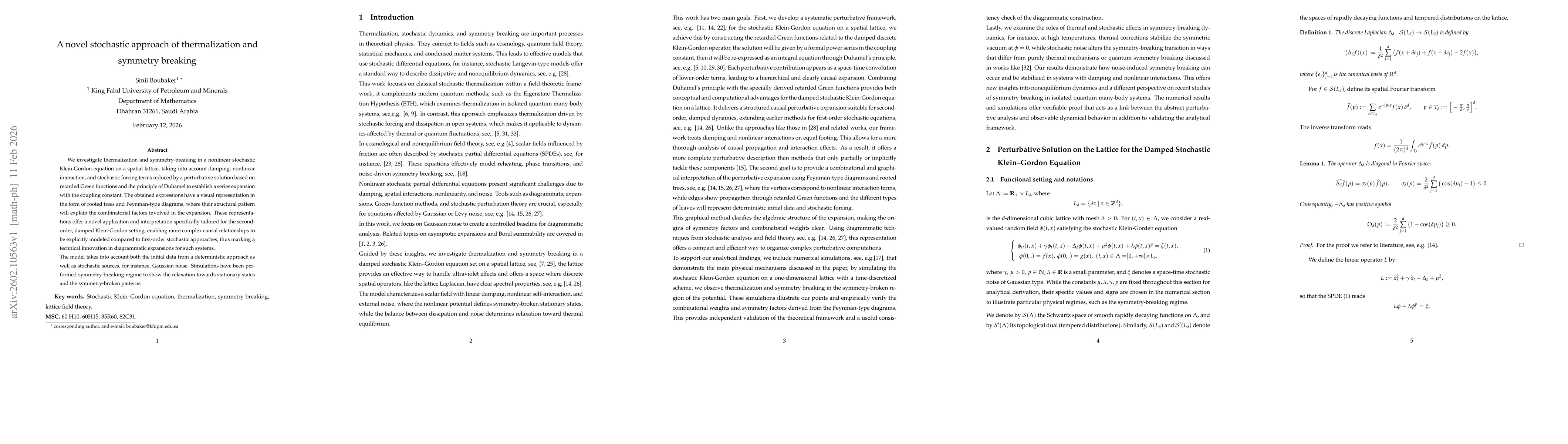 Thumbnail for A novel stochastic approach of thermalization and symmetry breaking