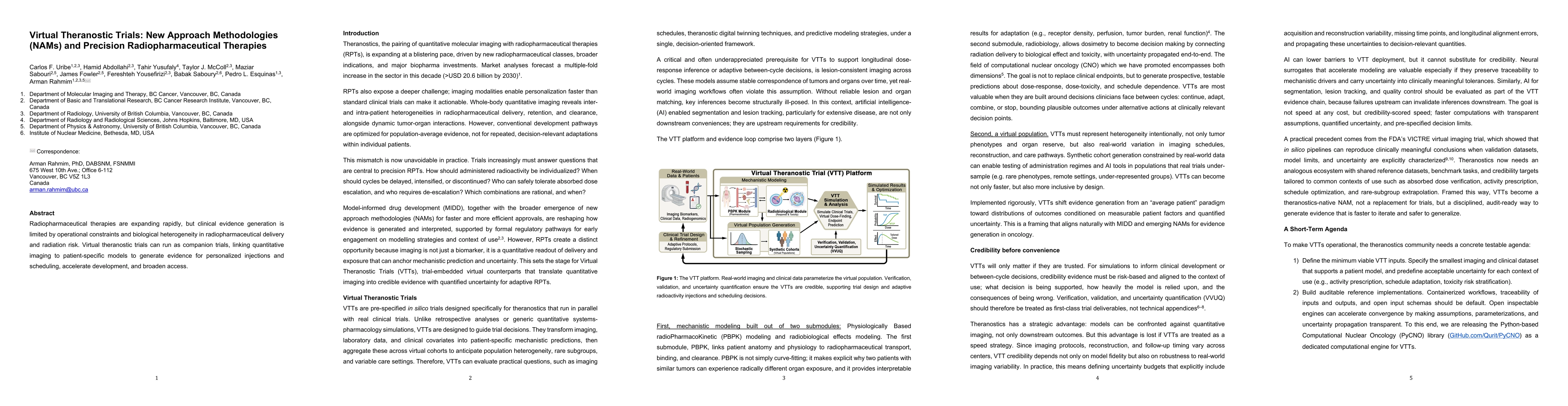 Thumbnail for Virtual Theranostic Trials: New Approach Methodologies (NAMs) and Precision Radiopharmaceutical Therapies