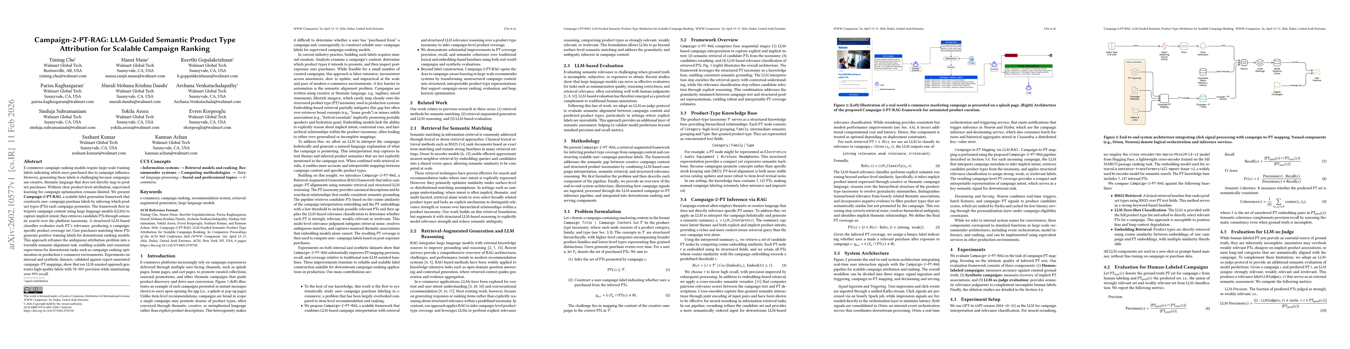 Thumbnail for Campaign-2-PT-RAG: LLM-Guided Semantic Product Type Attribution for Scalable Campaign Ranking