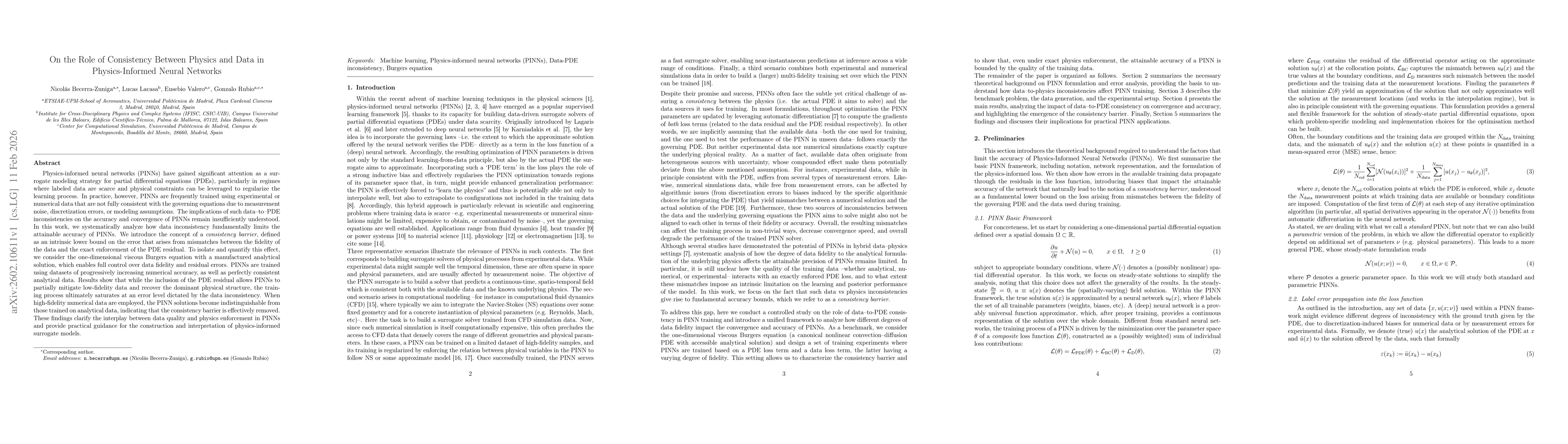 Thumbnail for On the Role of Consistency Between Physics and Data in Physics-Informed Neural Networks