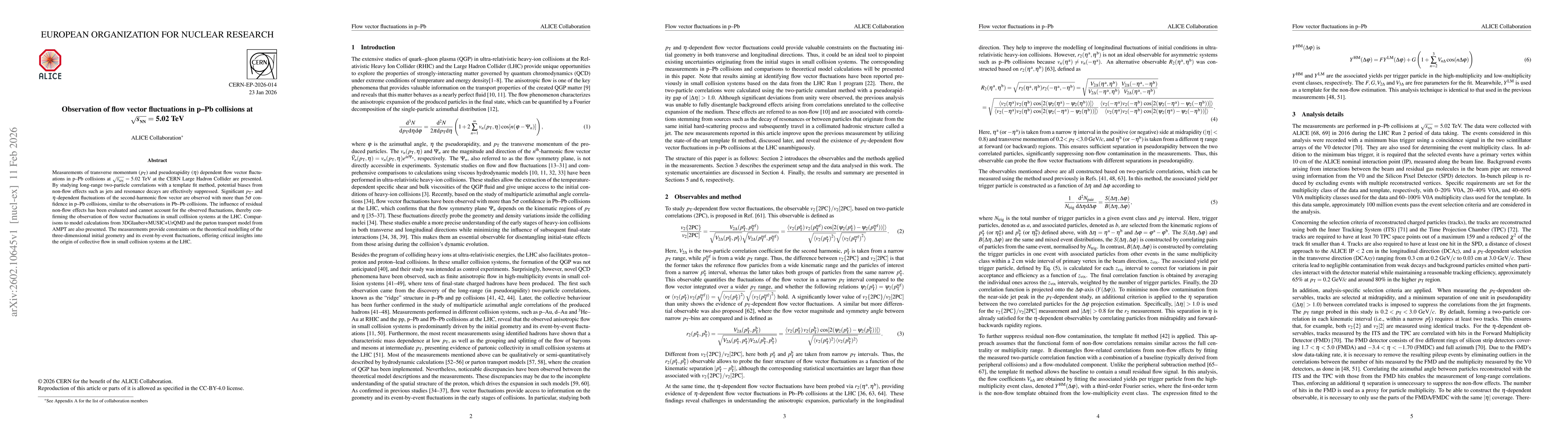 Thumbnail for Observation of flow vector fluctuations in p$-$Pb collisions at $\mathbf{\sqrt{\textit{s}_{_{\bf NN}}}}=$ 5.02 TeV