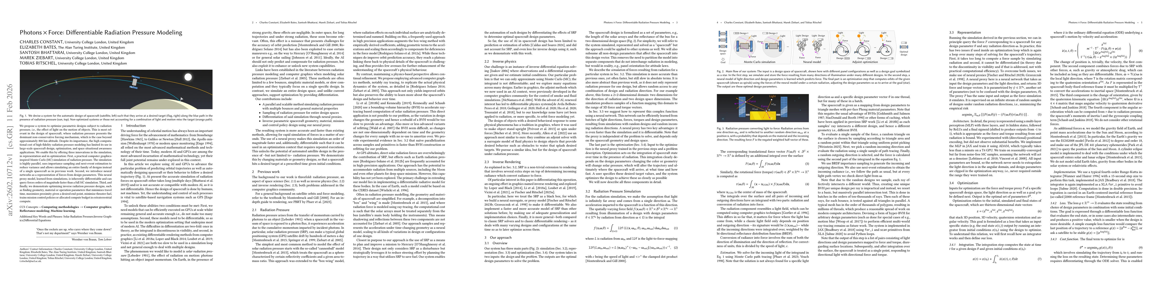 Thumbnail for Photons x Force: Differentiable Radiation Pressure Modeling