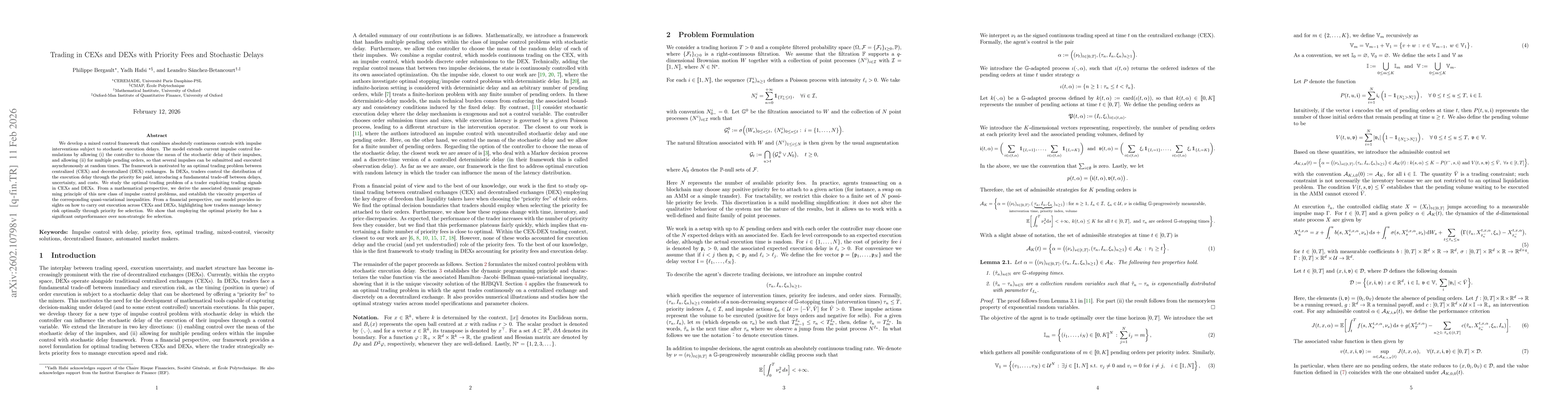 Thumbnail for Trading in CEXs and DEXs with Priority Fees and Stochastic Delays